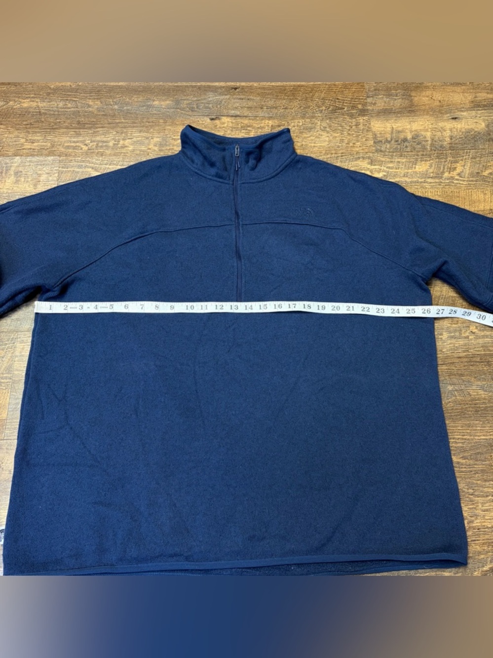 North Face Front Range Half 1/2 Zip Pullover Blue Fleece Sweatshirt Mens XXL 2XL - Picture 2 of 15